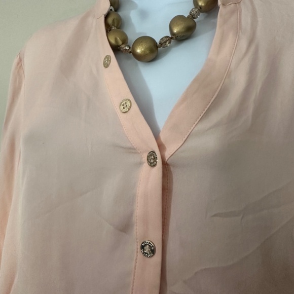 Marciano Sheer High Low Blouse XS Gently worn 100% viscose transparent fabric - Picture 2 of 6